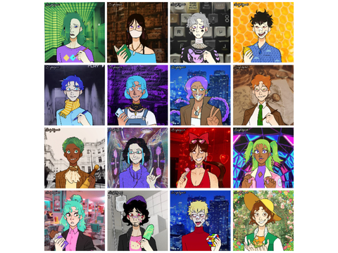 Recreated the drtr cast in picrew