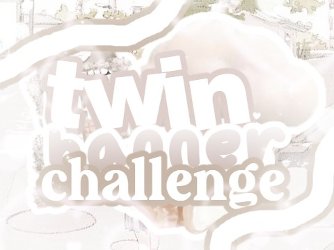 ⤹ twin banner challenge (w/ avery !!) ଓ ୧ *·˚