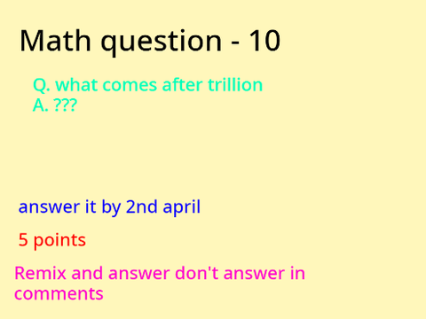 Math question - 10