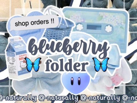 ♡ blueberry folder 