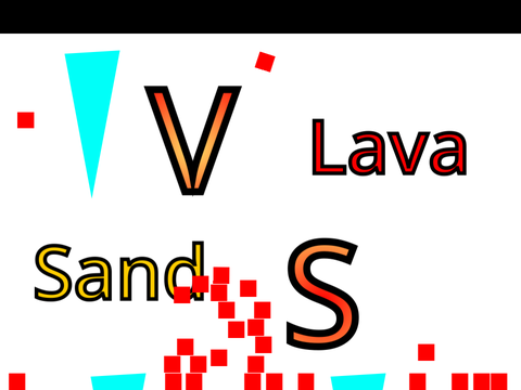 Sand vs lava