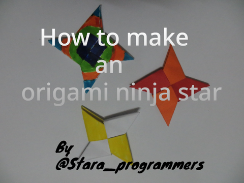 How to make an origami ninja star