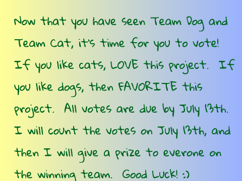 Cats VS. Dogs! Who will Win?