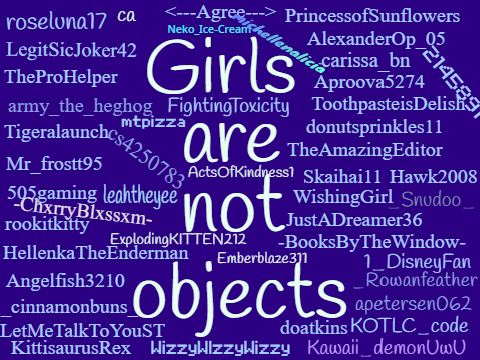 ✰GIRLS ARE NOT OBJECTS✰ remix remix remix