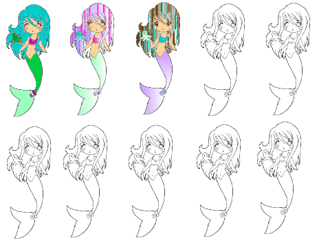 Color Yourself As A Mermaid remix remix