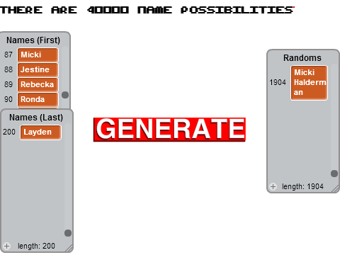 Random Name Generator.