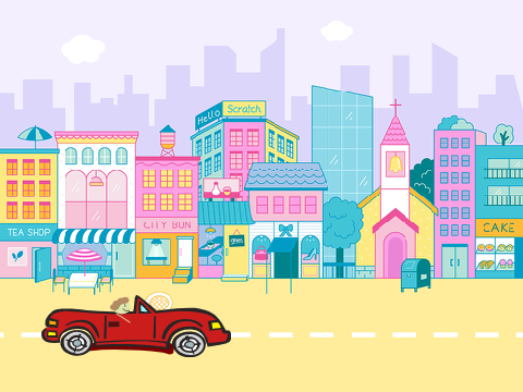 car passing but it's a looooop