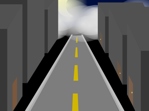 Spooky City at  N I G H T---Art Suggestion