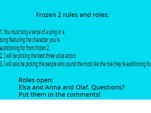 Frozen 2 flaming version 