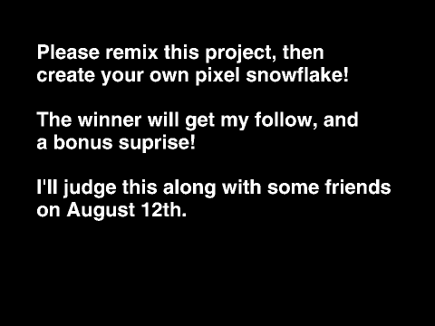 Pixel Snowflake Contest