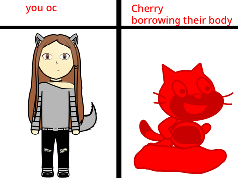 Remix your OC getting their body borrowed by Cherry remix