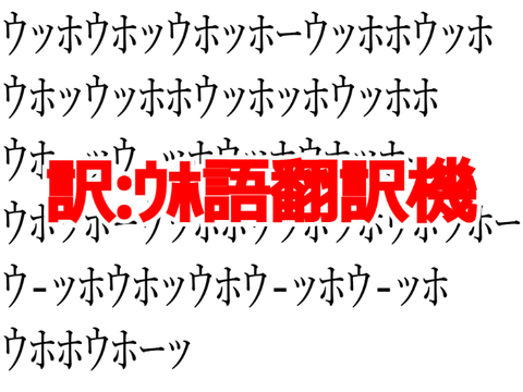 ｳﾎ語翻訳機