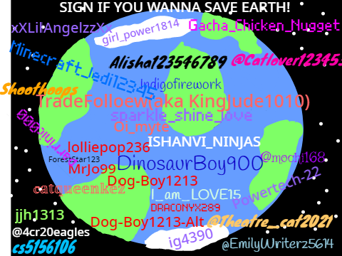Remix this project if you wanna help save Earth! 