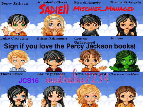 Sign if you love the Percy Jackson books! remix remix remix