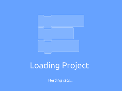 The Scratch loading screen