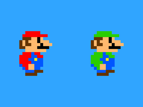 Mario and Luigi Walking Cycle