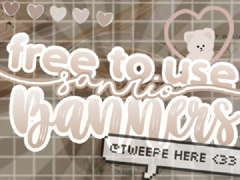 Ƹ̵̡Ӝ̵̨̄Ʒ f2u sanrio banners 