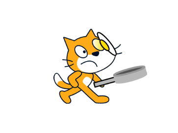 Scratch Cat Flips an Egg but my ver