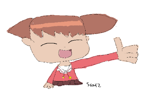 [Fanart] Chiyo-chan giving a thumbs up