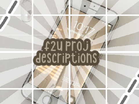 Chapter 3 - Free to use project descriptions