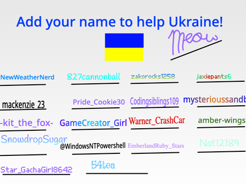 Support Ukraine! Sign your username! remix 