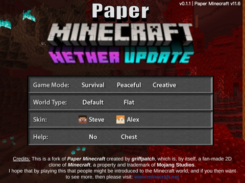 Paper Minecraft Nether Update
