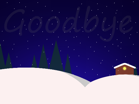 Goodbye but its blurred out