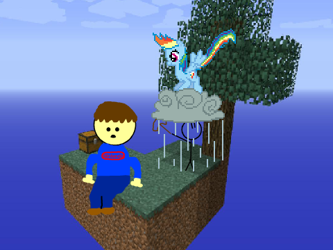 Add yourself stranded on Skyblock
