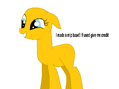 Free pony base by bummbleclaw  