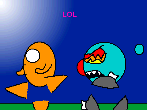 sherbet chases koigirl arond while playing fitting mucic!