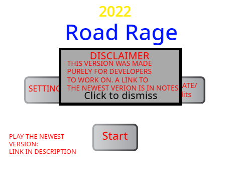Road Rage (oldest version for developers)