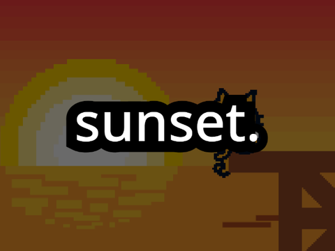sunset.