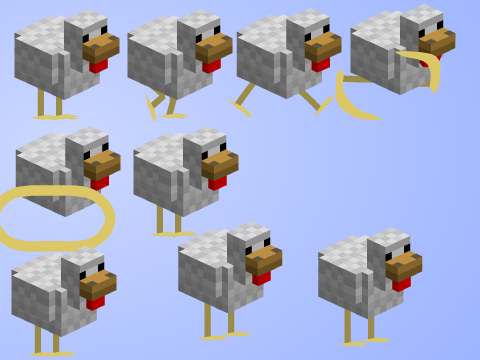 chicken moving sprite (remix and add more sprite) remix remix