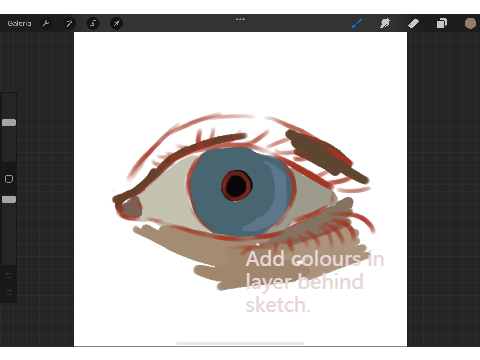 ꒰ Eye drawing process ꒱ remix