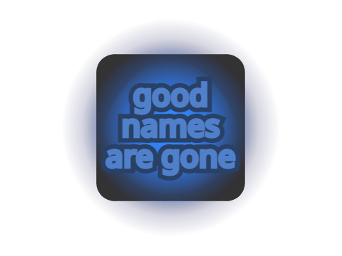 Logo - @good_names_are_gone