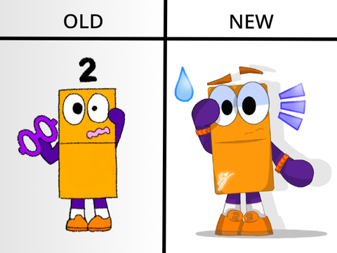 I redrew my old Numberblock Fanart XD