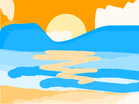 Sunset Art || Art for @albinoNightwing