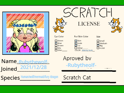 Make Your Own Scratch License 
