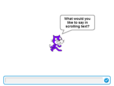 Scrolling Text in Scratch! remix