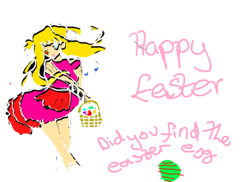 easter girl find easter egg