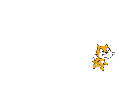 Scratch cat running around 