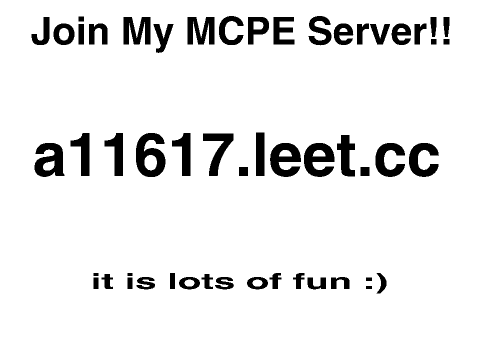 Join My MCPE Server!