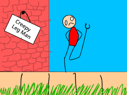 Creepy Leg Man animation #Animations