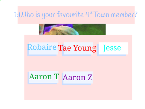 What 4*Town member are you quiz