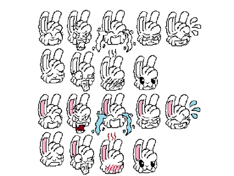 Bunni pixel talk sprites