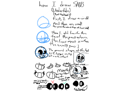 How I draw Sans!