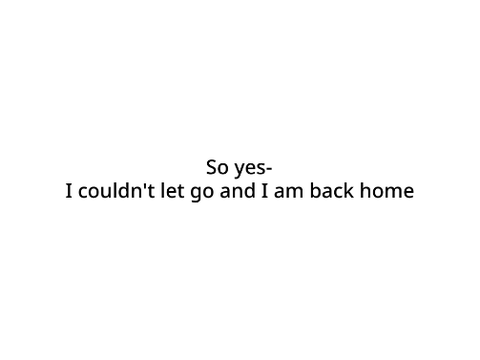 Oh look, I'm back :D