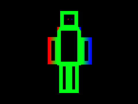 Go0a - Red and Blue oc