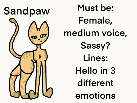 Sandpaw audition
