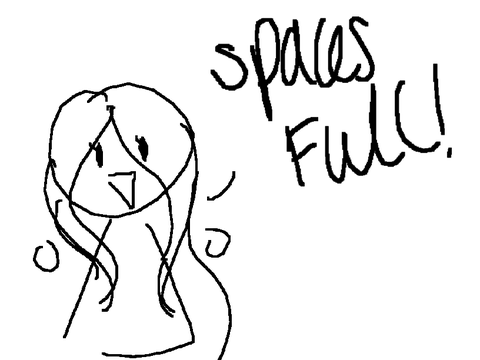! icon spaces full !